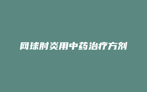 网球肘炎用中药治疗方剂