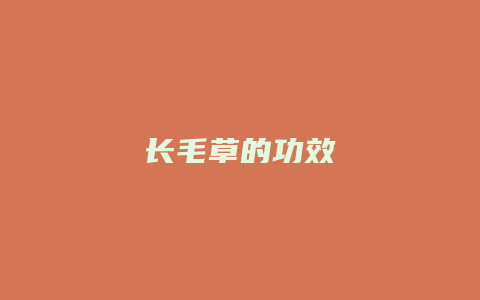 长毛草的功效
