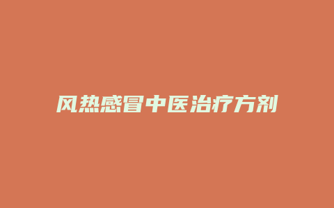 风热感冒中医治疗方剂