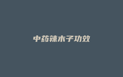中药辣木子功效